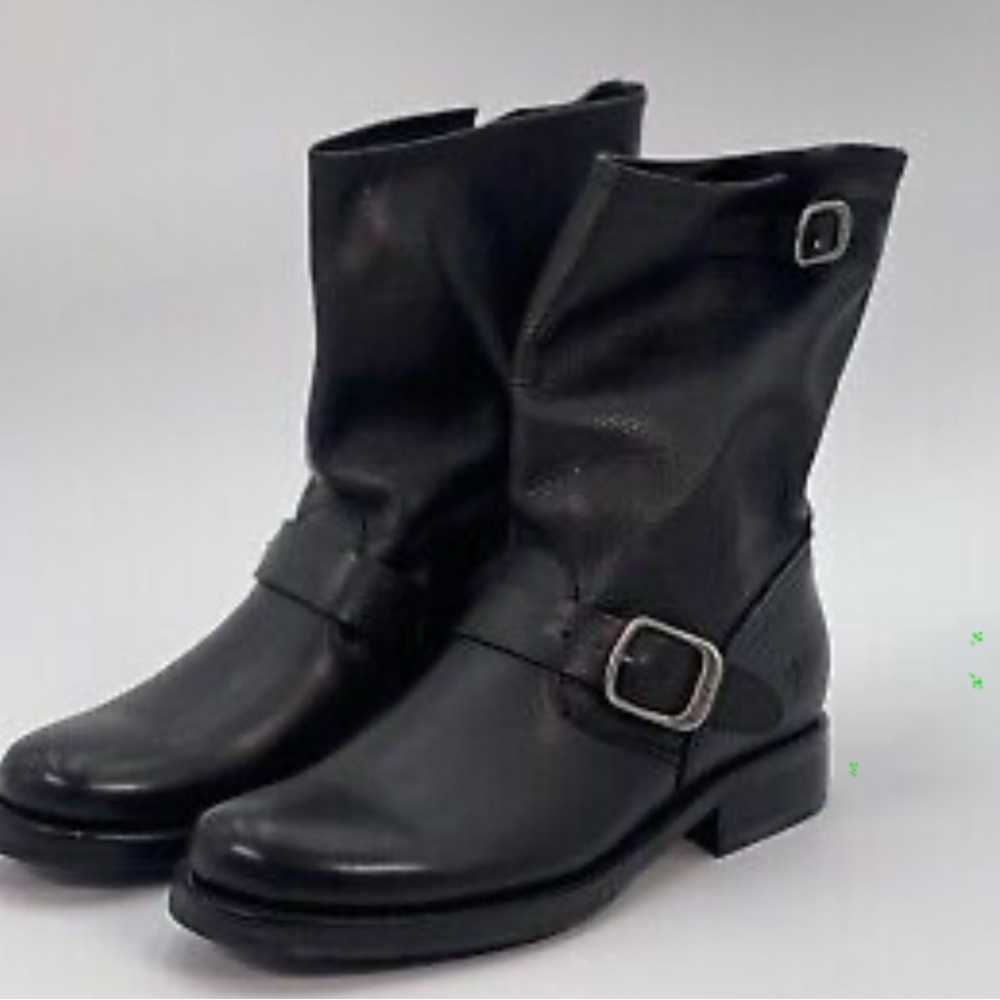 Frye black leather boots